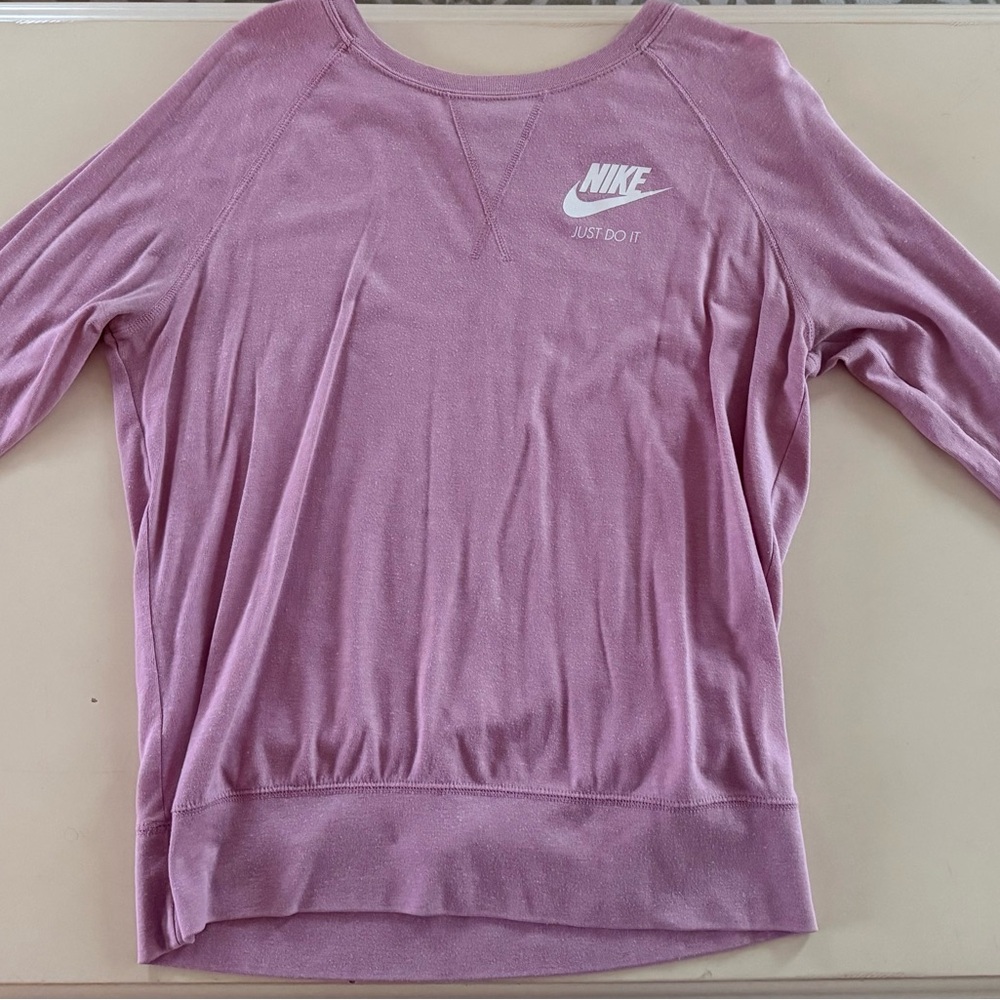 Nike Women's Pink Long-Sleeve Shirt